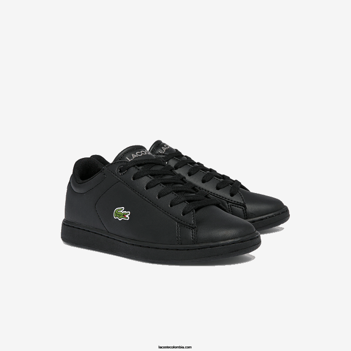 niños Lacoste 6F243227 negro 02h tenis carnaby evo bl sintéticos