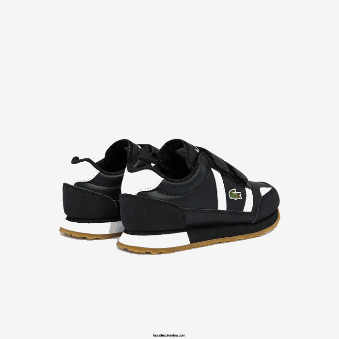 niños Lacoste 6F243239 blanco y negro 312 tenis sintéticos Partner