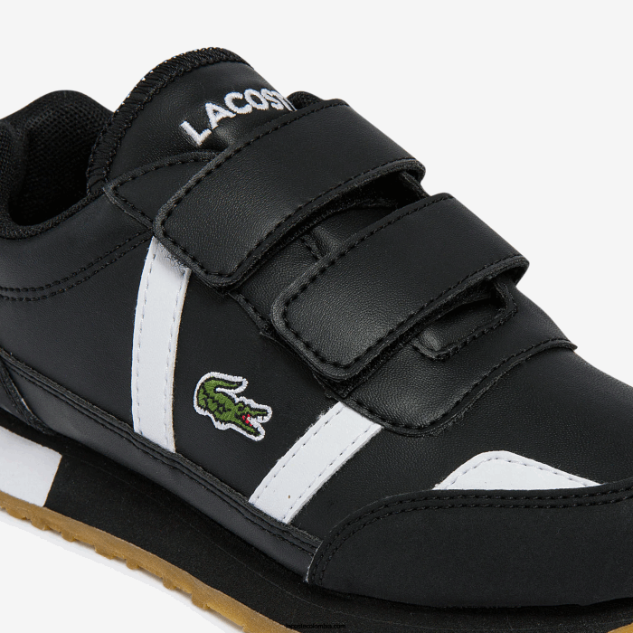 niños Lacoste 6F243239 blanco y negro 312 tenis sintéticos Partner