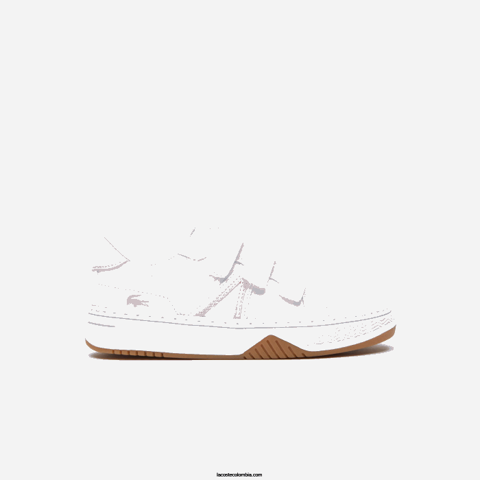 niños Lacoste 6F243258 blanco y rosa b53 zapatillas l001 sintéticas