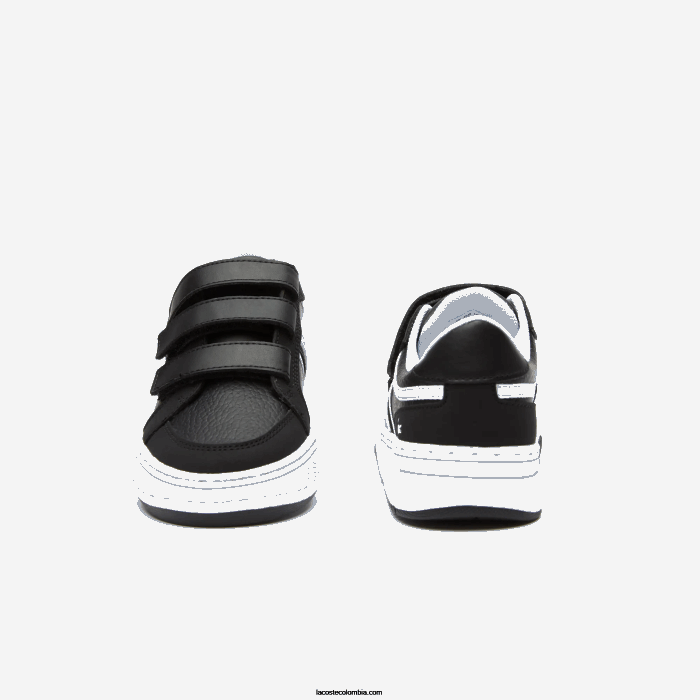 niños Lacoste 6F243259 blanco y negro 312 zapatillas l001 sintéticas