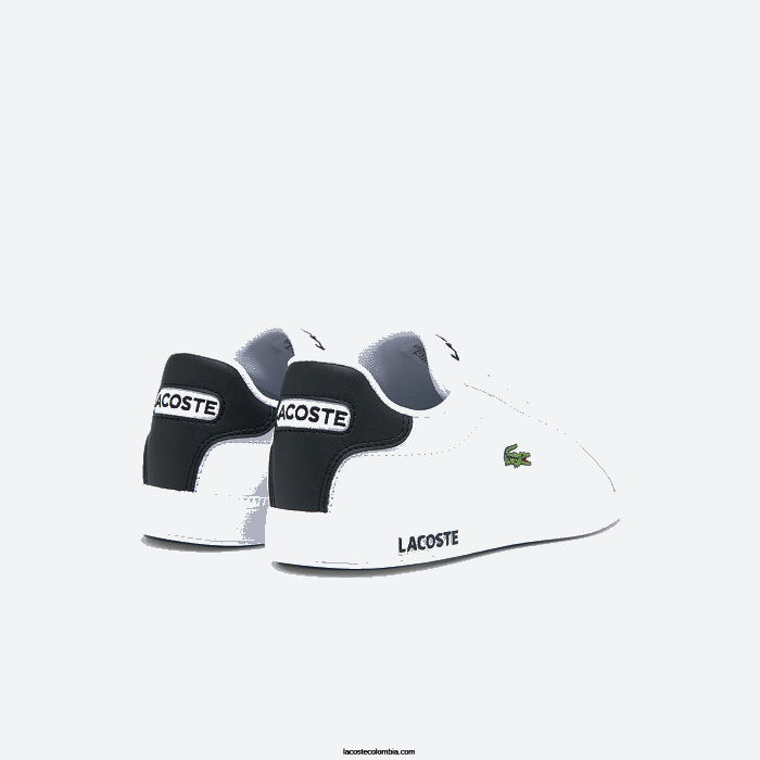 niños Lacoste 6F243302 blanco y negro 147 zapatillas graduadas