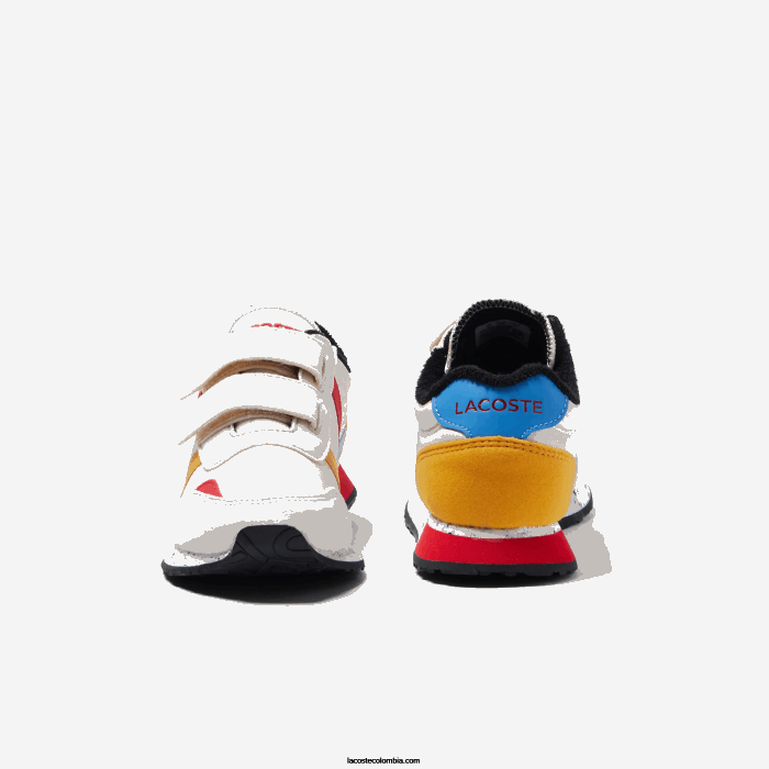 niños Lacoste 6F243306 blanquecino y amarillo ht3 zapatos de exterior sintéticos de invierno compañero