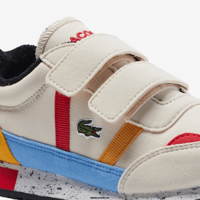 niños Lacoste 6F243306 blanquecino y amarillo ht3 zapatos de exterior sintéticos de invierno compañero