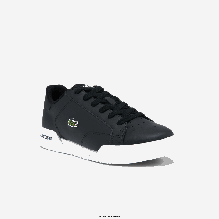 juniors Lacoste 6F243319 blanco y negro 312 tenis sintéticos Twin Serve