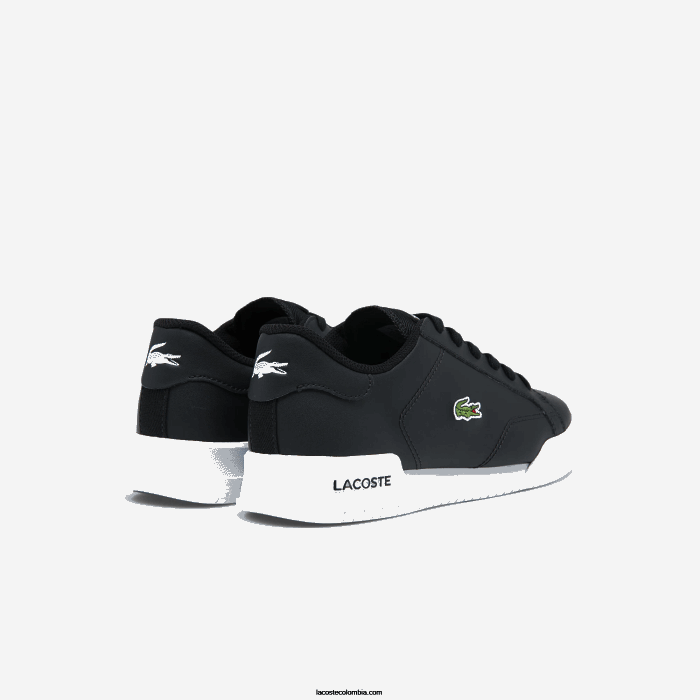 juniors Lacoste 6F243319 blanco y negro 312 tenis sintéticos Twin Serve