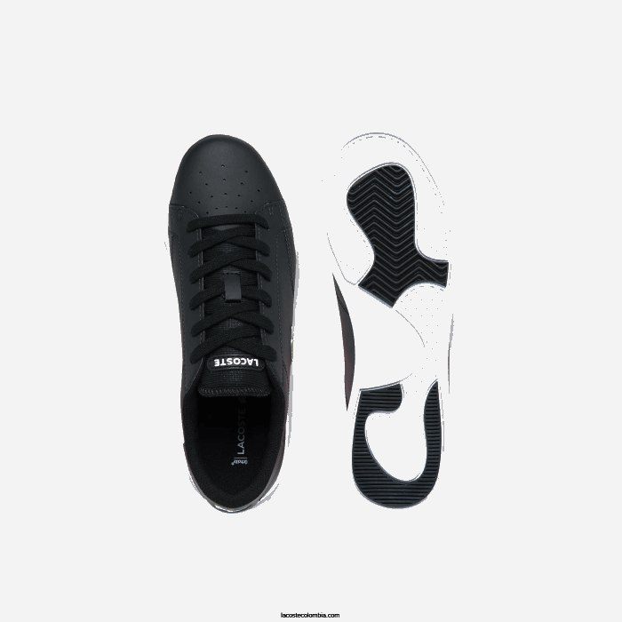 juniors Lacoste 6F243319 blanco y negro 312 tenis sintéticos Twin Serve